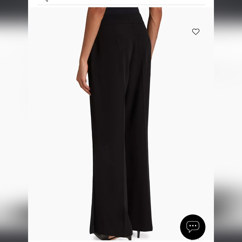 Nwt Elie Tahari size 6 black wide legs pants - Picture 3 of 14